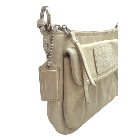 Coach Poppy Cream Tone with Shimmer Crossbody Bag - Picture 4 of 9